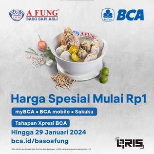 Promo Harga Baso Afung - Harga Spesial Mulai Rp1  - BCA