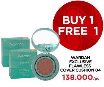 Promo Harga WARDAH Exclusive Flawless Cover Cushion 04 Natural  - Watsons