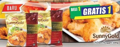 Promo Harga SUNNY GOLD Chicken Nugget 500 gr - Hari Hari