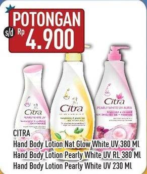 Promo Harga CITRA Hand Body Lotion  - Hypermart