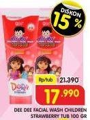 Promo Harga DEE DEE Children Facial Wash Strawberry 100 gr - Superindo
