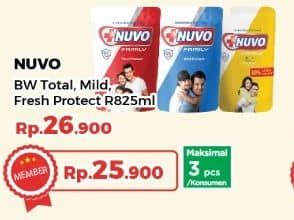 Promo Harga Nuvo Body Wash Total Protect, Mild Protect, Fresh Protect 825 ml - Yogya