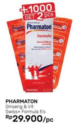 Promo Harga PHARMATON FORMULA Multivitamin Tablet 5 pcs - Guardian