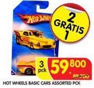 Promo Harga Hot Wheels Car per 3 pouch - Superindo