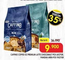 Promo Harga Caffino Premium Latte Chocomalt, Pandan Aren per 9 sachet 27 gr - Superindo