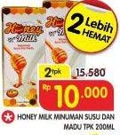 Promo Harga MADU NUSANTARA Honey Milk per 2 pcs 200 ml - Superindo