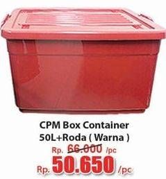 Promo Harga CPM Container Box + Roda Warna 50000 ml - Hari Hari