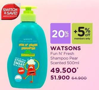 Promo Harga WATSONS Fun Fresh Shampoo  - Watsons