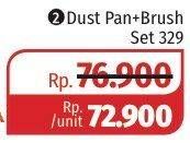 Promo Harga BAGUS Dust Pan + Brush Set 329  - Lotte Grosir