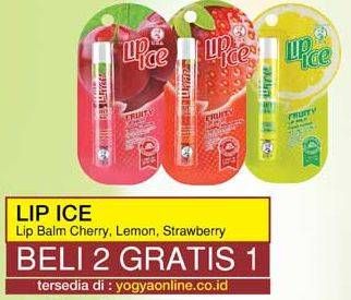 Promo Harga LIP ICE Lip Balm Cherry, Lemon, Strawberry  - Yogya