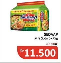 Promo Harga SEDAAP Mie Kuah Soto per 5 pcs 75 gr - Alfamidi