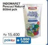 Promo Harga Indomaret Cairan Pencuci Natural Jeruk Nipis, Citrus Daun Mint 800 ml - Indomaret