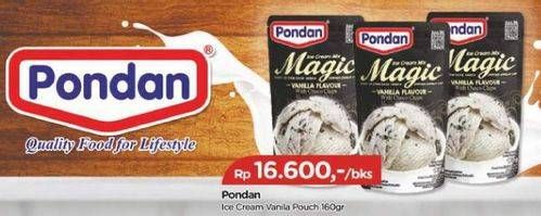 Promo Harga PONDAN Ice Cream Magic Vanilla Chip 150 gr - TIP TOP