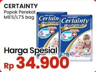 Promo Harga Certainty Adult Diapers L7, M8 7 pcs - Indomaret