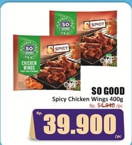 Promo Harga So Good Spicy Wing 400 gr - Hari Hari