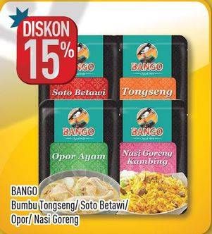 Promo Harga BANGO Bumbu Kuliner Nusantara Tongseng, Soto Betawi, Nasi Goreng Kambing, Opor Ayam  - Hypermart