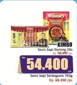Promo Harga Kimbo Sosis Sapi Goreng 744 gr - Hari Hari