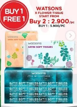 Promo Harga WATSONS X Flower Tissue  - Watsons