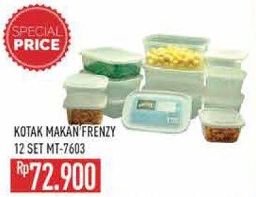 Promo Harga Frenzy Kotak Makan MT-7603 per 12 pcs - Hypermart