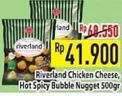 Promo Harga Riverland Chicken Nugget Cheese, Hot Spicy 500 gr - Hypermart