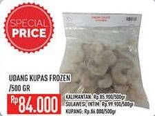 Promo Harga Udang Kupas Frozen 500 gr - Hypermart