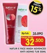 Promo Harga NATUR-E Advanced Anti Aging Face Wash 50 ml - Superindo