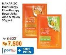 Promo Harga Makarizo Hair Energy Fibertherapy Hair & Scalp Creambath Royal Jelly, Aloe Melon 30 gr - Indomaret