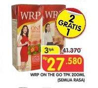 Promo Harga WRP Susu Cair On The Go All Variants per 3 pcs 200 ml - Superindo