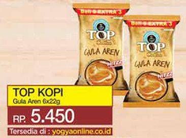 Promo Harga TOP COFFEE Gula Aren per 6 sachet 22 gr - Yogya