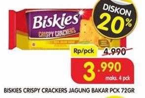 Promo Harga MUNCHYS Biskies Crispy Crackers Jagung Bakar 72 gr - Superindo