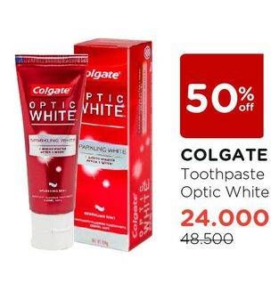 Promo Harga COLGATE Toothpaste Optic White  - Watsons
