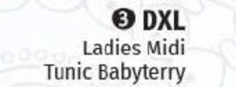 Promo Harga DXL Ladies Tunic Babyterry  - Lotte Grosir