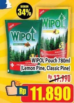 Promo Harga WIPOL Karbol Wangi Lemon Pine, Classic Pine 780 ml - Hypermart