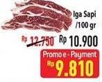 Promo Harga Iga Sapi per 100 gr - Hypermart