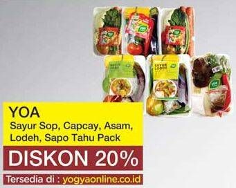 Promo Harga YOA Sayuran Segar Sop, Capcay, Asam, Lodeh, Sapo Tahu  - Yogya