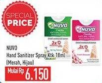 Promo Harga Nuvo Hand Sanitizer Kotak Spray 18 ml - Hypermart