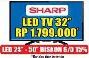 Promo Harga SHARP LED TV 32