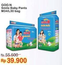 Promo Harga Goon Smile Baby Pants M34, L30 30 pcs - Indomaret