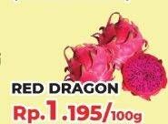 Promo Harga Buah Naga Merah per 100 gr - Yogya