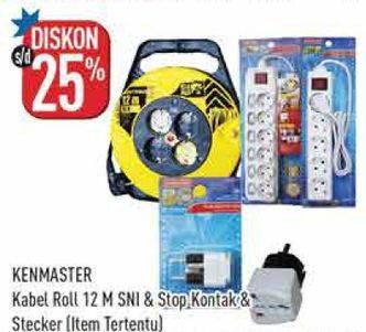 Promo Harga Kenmaster Kabel Roll/Stop Kontak/Steker  - Hypermart
