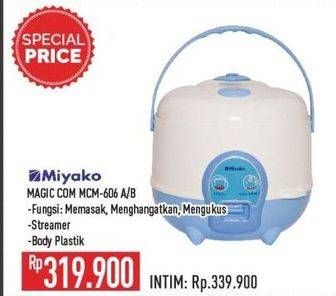 Promo Harga Miyako MCM-606 B Magic Com  - Hypermart