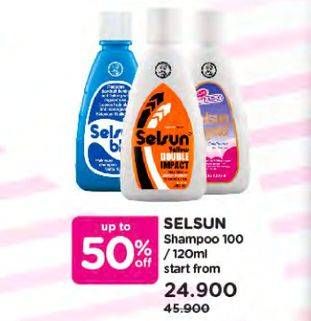 Promo Harga SELSUN Shampoo All Variants 100 ml - Watsons
