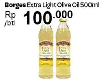 Promo Harga BORGES Olive Oil Extra Light 500 ml - Carrefour