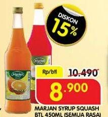 Promo Harga MARJAN Syrup Squash All Variants 450 ml - Superindo