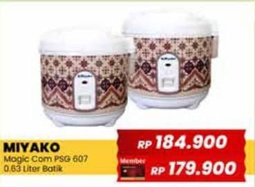 Promo Harga Miyako PSG 607 Batik Rice Cooker  - Yogya