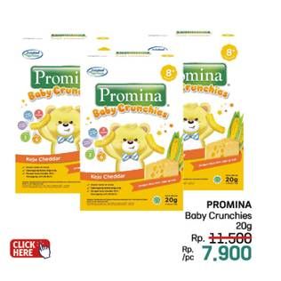 Promo Harga Promina 8+ Baby Crunchies Keju 20 gr - LotteMart