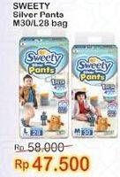 Promo Harga Sweety Silver Pants L28, M30 28 pcs - Indomaret