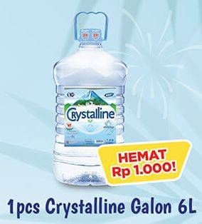 Promo Harga CRYSTALLINE Air Mineral 6000 ml - Hypermart