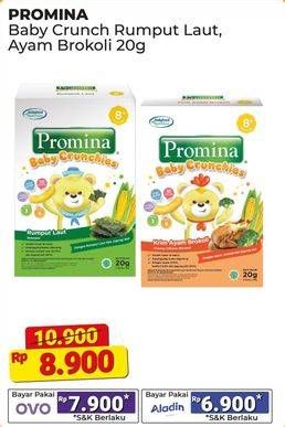 Promo Harga Promina 8+ Baby Crunchies Seaweed, Krim Ayam Brokoli 20 gr - Alfamart