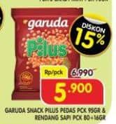 Promo Harga Garuda Snack Pilus Pedas, Rendang Sapi 95 gr - Superindo